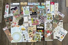 Lot 32 Scrapbooking Stickers Packs/sheets And Embellishments Many 3D Variety NEW