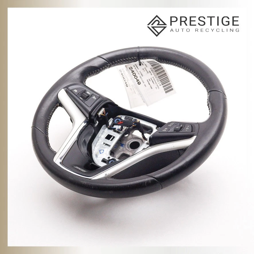 12-2015 CHEVROLET CAMARO SS Steering Wheel with Controls Leather Black 22790892 - Image 3 of 4