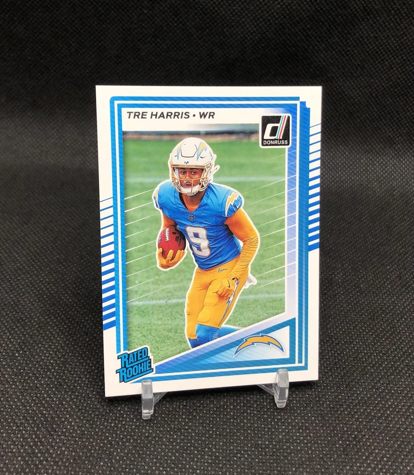 2025 Donruss Tre Harris “TESTE AQUOSO” AVALIADO NOVATO SSP CASE HIT RC No. 329 - Imagem 2 de 4