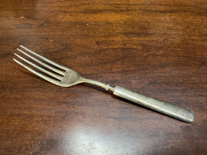  Vintage  1847 Rogers bros Silverplate Flatwarem Fork with Smooth Ovel Handle