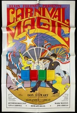 CARNIVAL MAGIC Original Movie Poster 1981 Al Adamson Fantasy Magician Adventure