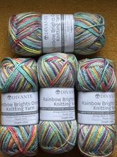 Divante Rainbow Brights Ombré DK Yarn 4x140g  Balls - Rainbow Colours