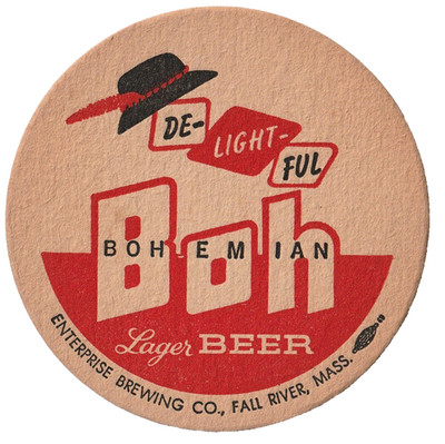 Enterprise Brewing Co  Beer Coaster Falls River MA