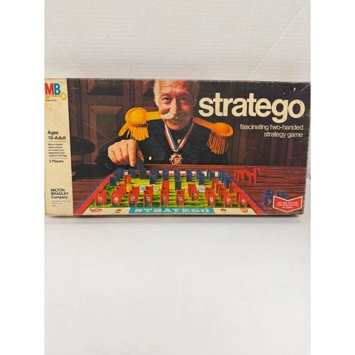 Vintage Stratego Board Game 1977 Milton Bradley MB 4916 Strategy Game Complete