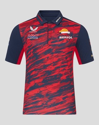 Official Repsol Honda Team Red Abstract Polo Shirt  - TU8068RE