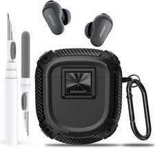 New Bose QuietComfort Ultra Earbuds 2nd Gen 2025 Case Cover with Lock Clip