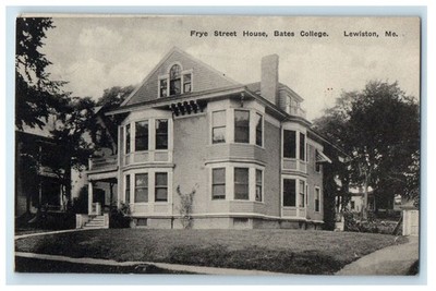 c1940s Fry Street House, Bates College, Lewiston Maine ME Posted Postcard