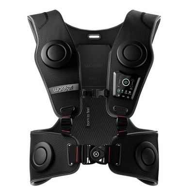 BLACK - WOOJER HAPTIC VEST 3 FOR GAMES, MUSIC, MOVIES, VR & WELLNESS BY WOOJER