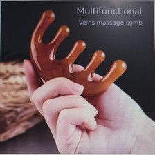5-Tooth Scalp Massage Comb Hair Brush Head Massager Acupoint Resin Tool Health