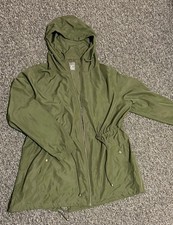Primark Army Green Light Parker Jacket Size XL, Good Condition!!