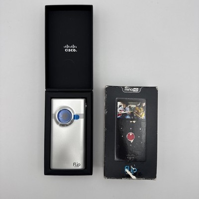 Cisco Flip Mino HD Video Camera 4gb Silver OPEN BOX   TESTED WORKS