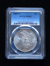 1885-O Morgan Silver Dollar PCGS Graded MS63 #46983295