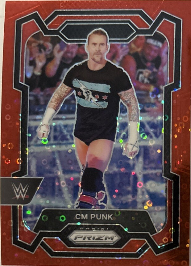 2024 Panini Prizm WWE Undercard CM Punk Red Disco /99