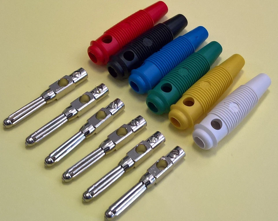 HIRSCHMANN BÜSCHELSTECKER BUELA 20 K ROT, SCHWARZ, BLAU, GRÜN, GELB, WEISS