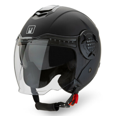 CASCO MOTO JET MPH DJ DOPPIA VISIERA OMOLOGATO ECER-22-05 NERO OPACO  UOMO-DONNA | eBay