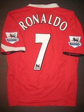 Camiseta deportiva local 2004-2006 Nike Manchester United Cristiano Ronaldo kit Maglia