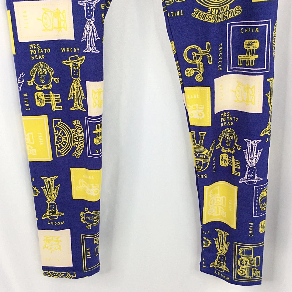 LulaRoe Disney Pixar Toy Story Leggings Womens One Size Blue Woody Potato Head - Image 4 of 4
