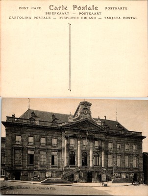 Dijon Place d'Armes 1930s Square LV Edit B&W French Postcard