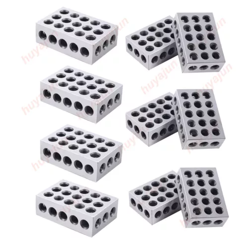 ULTRA PRECISION 1-2-3 BLOCKS 23 HOLES 0.0001" MACHINIST 123 5 MATCHED PAIRS BEST