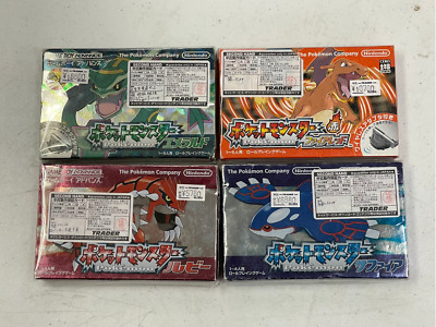 Pokemon Japanese GBA Resealed Game Cartriges Emerald Ruby Sapphire FireRed