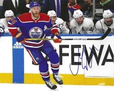 Autographed 8x10 MATTIAS EKHOLM  Edmonton Oilers photo - w/COA