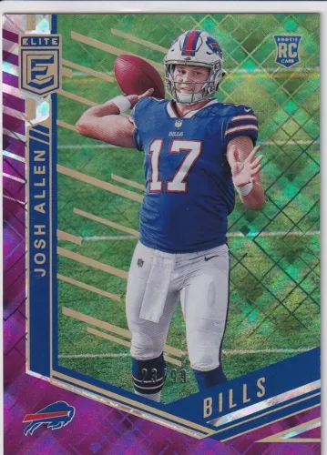 Josh Allen 2018 Panini Donruss Elite Purple /99 #154 RC Rookie