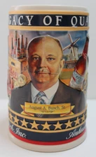 Anheuser Busch Beer Stein, "Legacy of Quality" August Busch Sr. , Collectors Mug