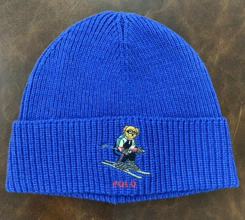 Polo Ski Bear Knit Beanie Hat 