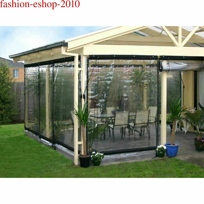 NEW Waterproof Heavy Duty Industrial Commercial PVC Vinyl Clear Curtain Walls