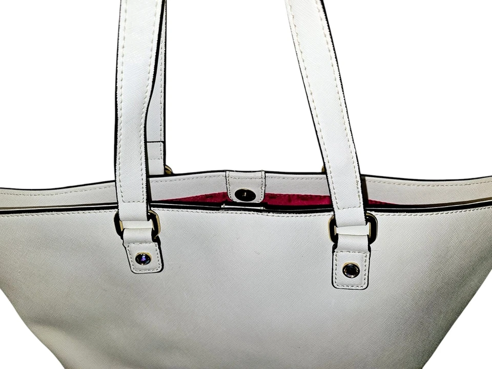 Bolso de Mano Juicy Couture Para Mujer de Cuero Saffiano Blanco YHRUS105 Foto 4 de 4