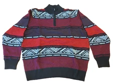 F/X Fusion Sweater Men's Large 1/4 Zip Neck with Long Sleeves New w/Tags