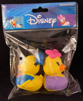 Disney - Donald & Daisy Duck - Rubber Duck - Approx 3'' High - Duckalooz