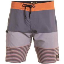 GRUNDENS X Board Shorts - Dark Seas Iron Stripe UPF 30 Quick Dry