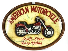 Table En Bois Aménagement Garage Atelier Auto Moto AMERICAN MOTORCYCLE HARLEY