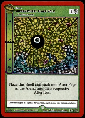 black hole mtg card Amazon.com: MTG Card Sleeves - Black Hole Damnation main image 1