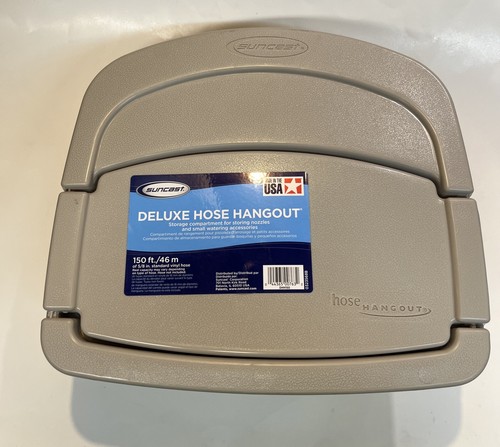 Suncast HangOut 150 Ft. Deluxe Wall Mount Hose Hanger DHH150 Gray