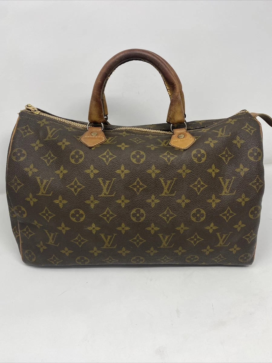 Louis Vuitton Vintage Monogram Canvas Speedy 35 Bag 