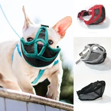 Dog Muzzle Mouth Cover Anti Bite Barking Chewing Mesh Breathable Pet Supplies