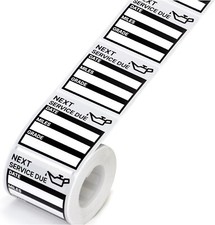 Oil Change Stickers 300 Pcs 2  X 2  Service Black Stickers Next Service New