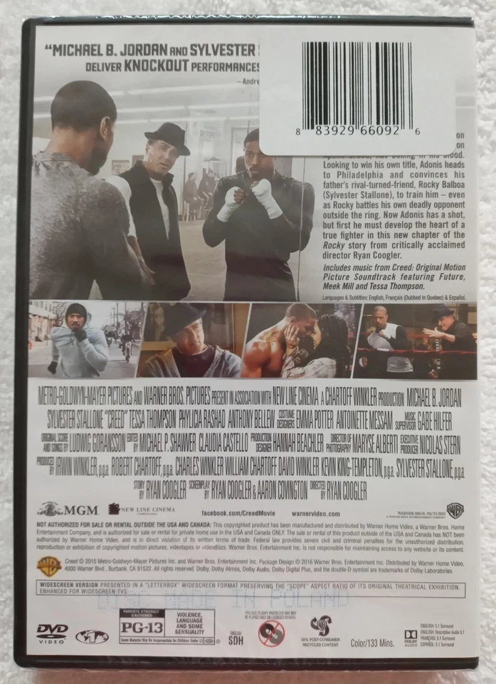 Creed & Creed II "DVD" (Brand New Factory Sealed!!) - Image 3 of 4