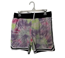 Chubbies Shorts Mens Medium Purple Tie Dye Mesh Basketball Drawstring Stretch