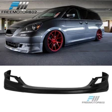 Fits 05-07 Honda Odyssey MUG Style Front Bumper Lip Spoiler Unpainted Black