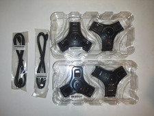 Lot of 4 Polycom 2200-40040-001 IP7000 Extension Microphones with 2 Extra Cables