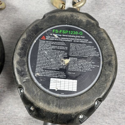 FallSafe USA FS-FSP1230-G Retractable Lifeline - 30' Cable With Swivel Hook & Fall Indicator - View #7