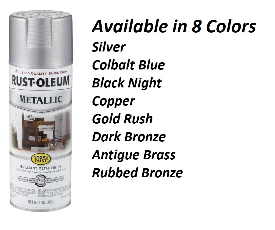 Rust-Oleum Specialty 11 Oz. Metallic Satin Spray Paint, Silver