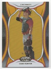 2023 Panini Chronicles Certified CADE HUNTER #14 Yellow Mirror /25-Reds