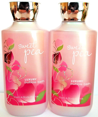 Bath Body Works SWEET PEA Luxury Bubble Bath, 10oz/295 mL, NEW x 2