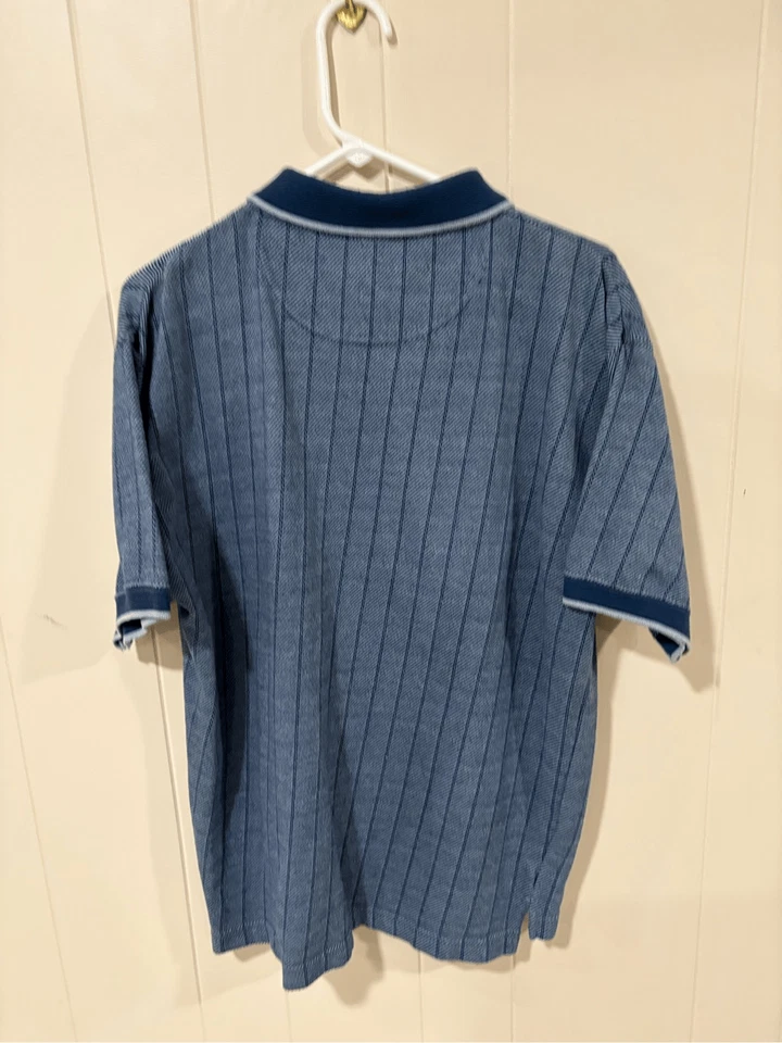 Men’s Polo Shirt, Sierra Pacific Men’s Golf Shirt, size L, Blue, good condition - Image 3 of 4