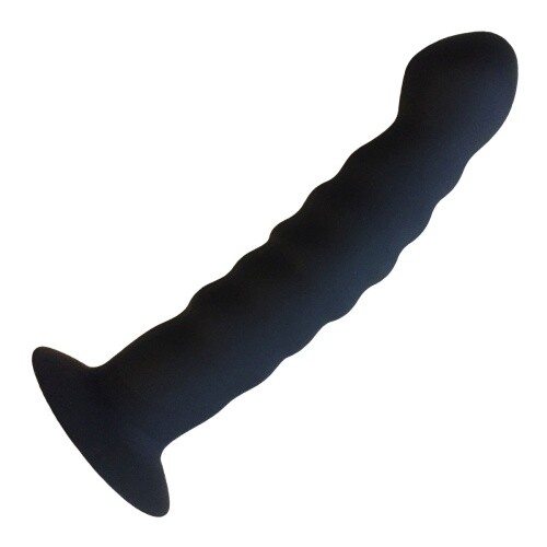 Anal Stimulation Dildo 14 cm : Silikon Analdildo Saugnapf Anal-Toy Lust Rillen - Bild 1 von 1
