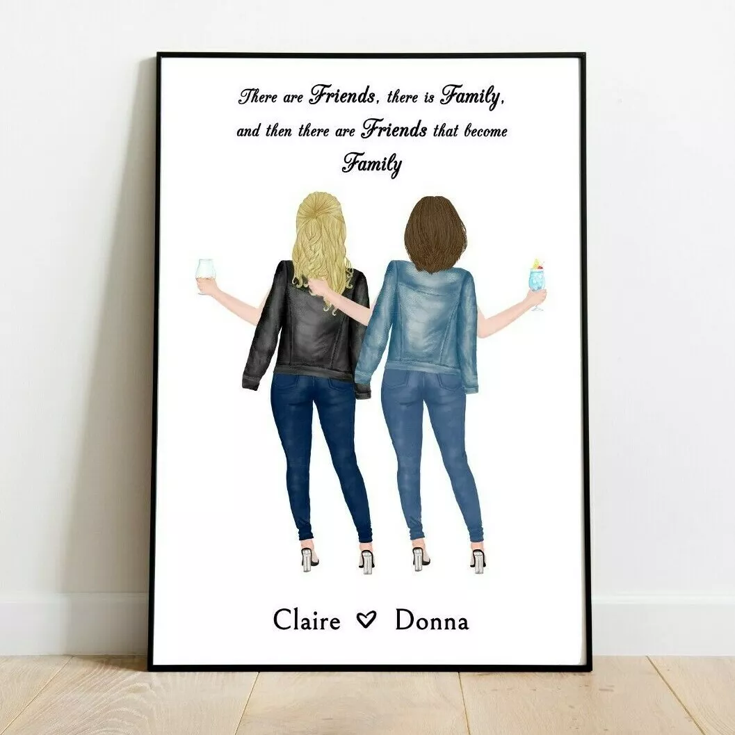 Custom Friends Print Best Friends Gifts Gifts for Friends 